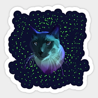 Cute cat colorful Sticker